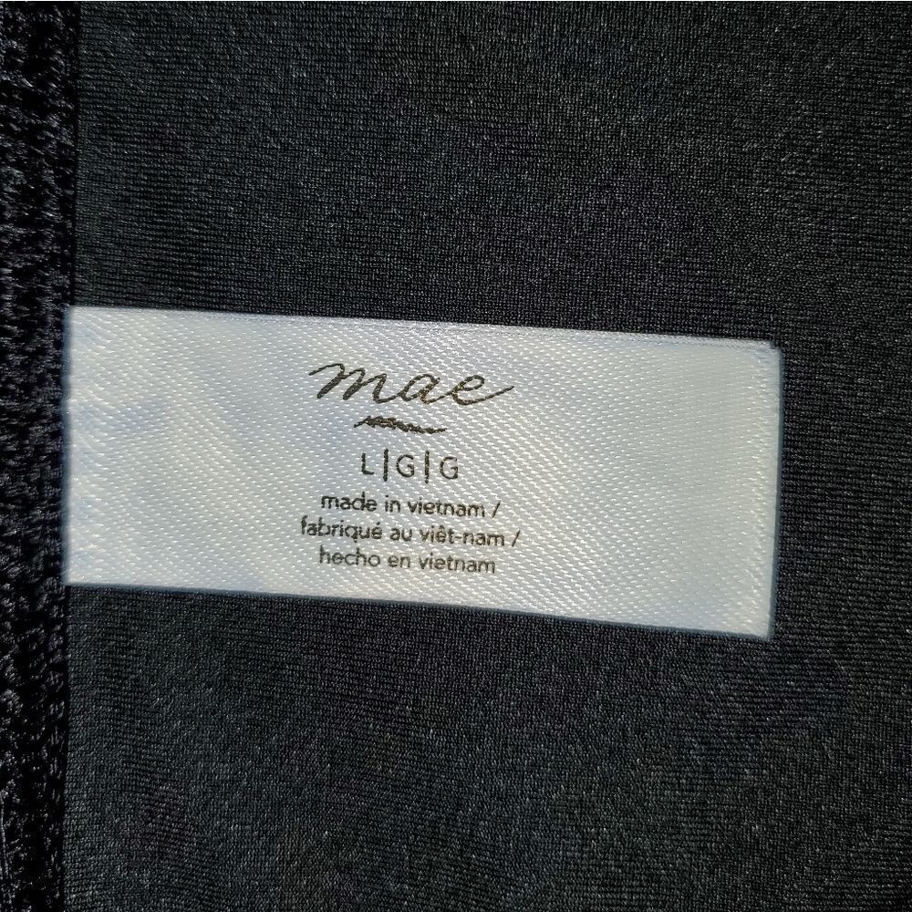 MAE large string bikini bottom black NWOT - Picture 3 of 7